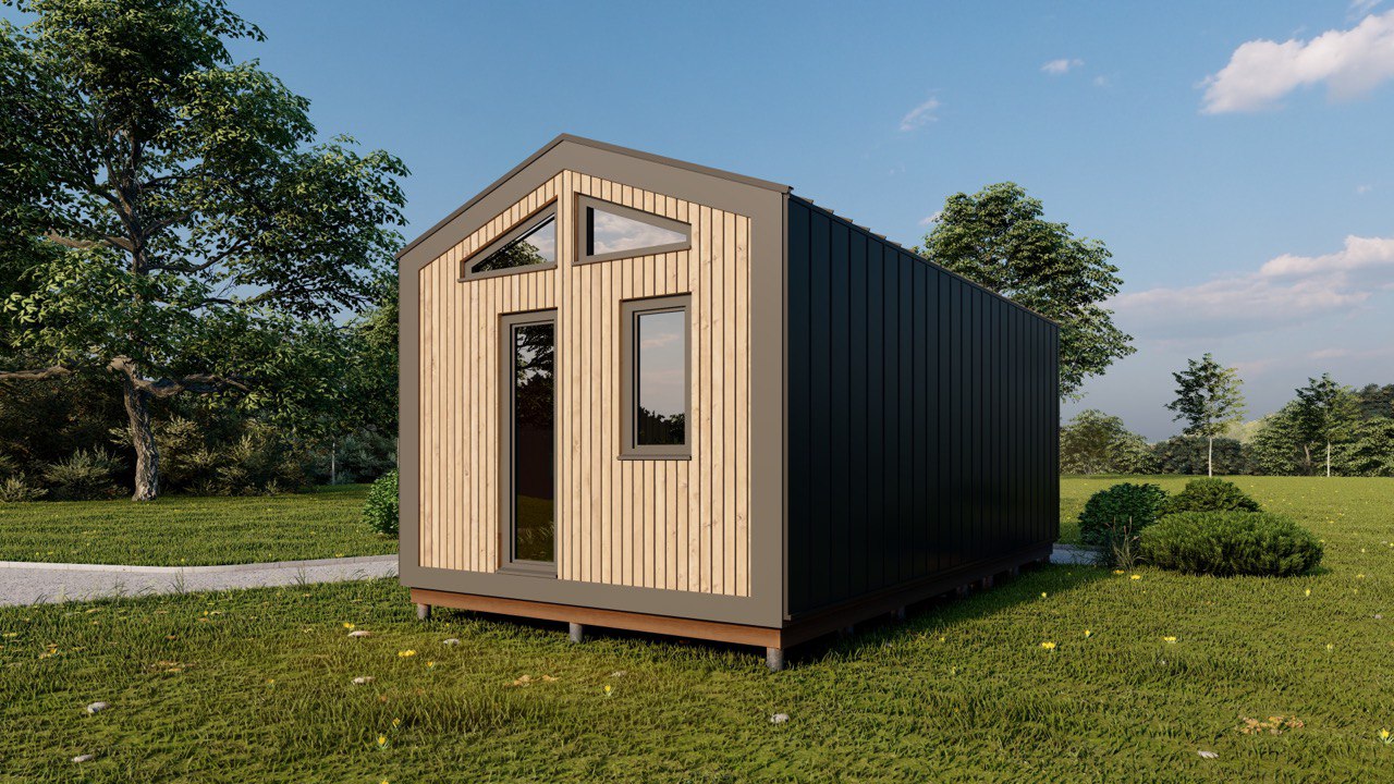 Tiny House -  Modulhus - Mini hus, Færdighus - 28 m² - Energieffektivt - SIP-Model