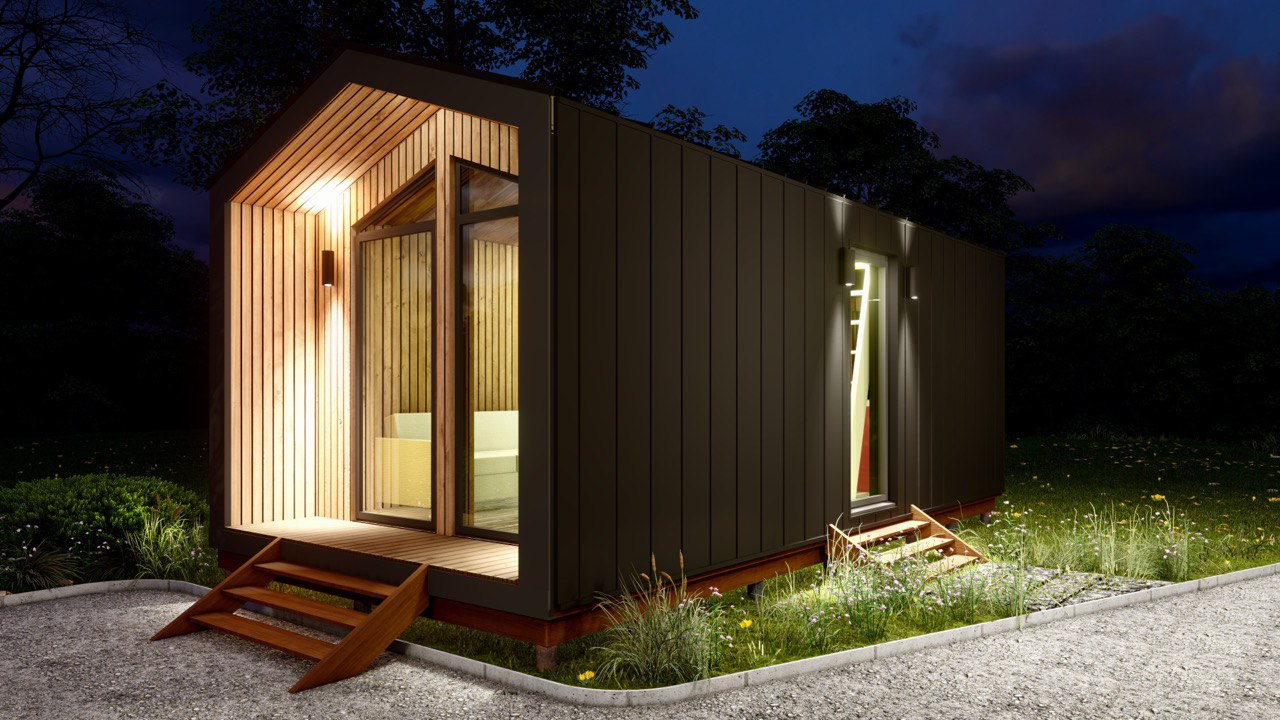 Tiny House -  Modulhus - Mini hus, Færdighus - 28 m² - Energieffektivt - SIP-Model