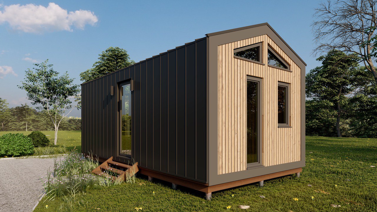Tiny House -  Modulhus - Mini hus, Færdighus - 28 m² - Energieffektivt - SIP-Model