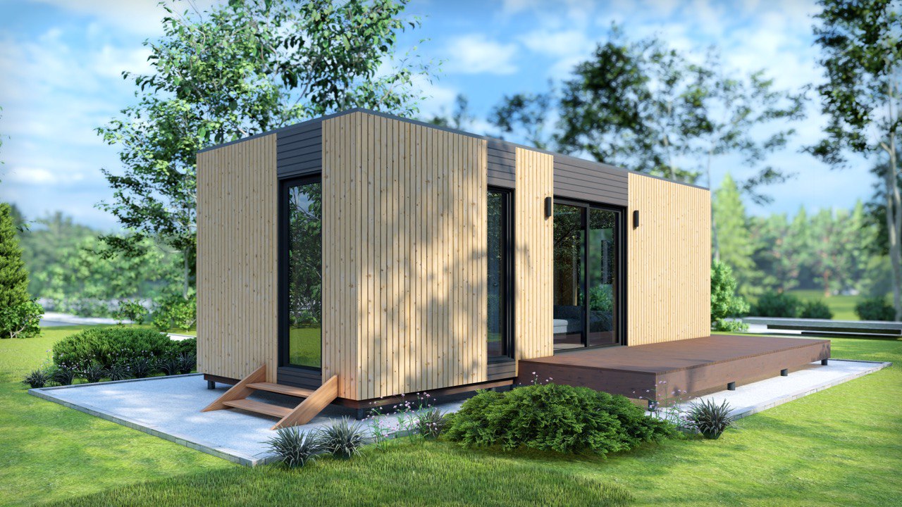 Tiny House -  Modulhus - Mini hus, Færdighus - 29 m² - Energieffektivt - SIP-Model