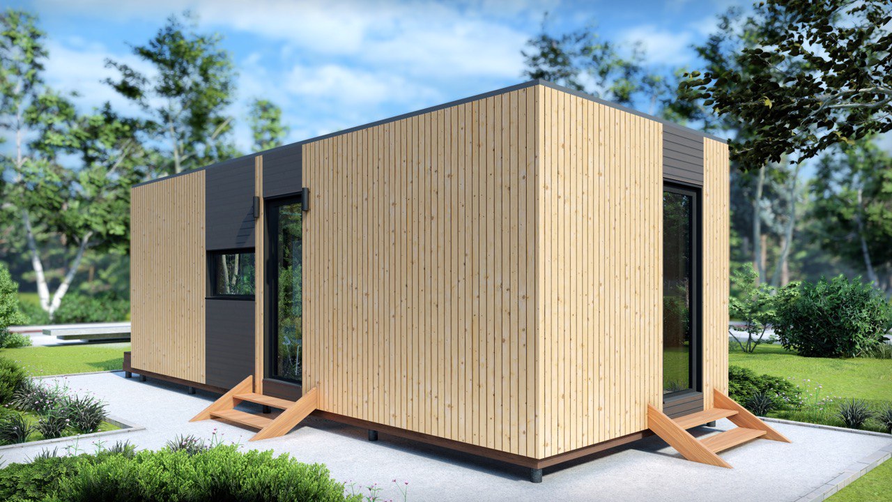 Tiny House -  Modulhus - Mini hus, Færdighus - 29 m² - Energieffektivt - SIP-Model