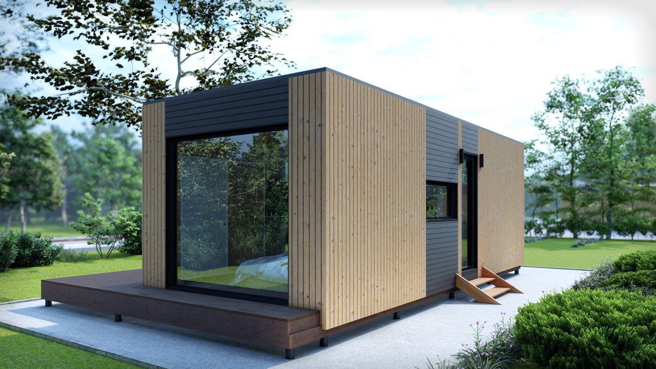 Tiny House -  Modulhus - Mini hus, Færdighus - 29 m² - Energieffektivt - SIP-Model