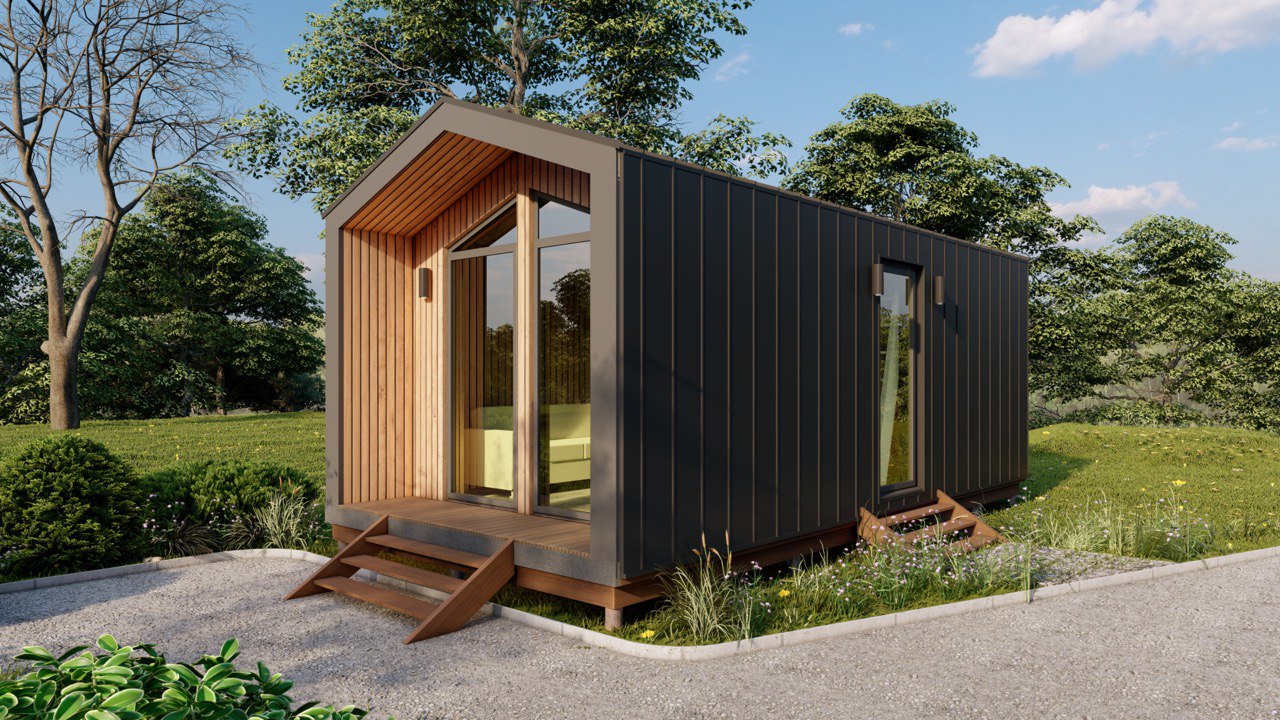 Tiny House -  Modulhus - Mini hus, Færdighus - 28 m² - Energieffektivt - SIP-Model